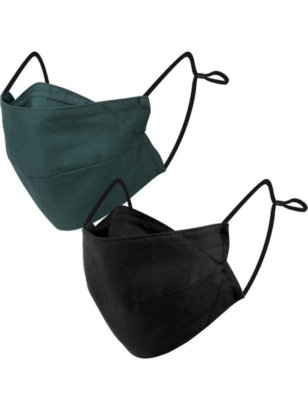 Reusable Cotton Face Masks - Washable, Adjustable, Breathable with Filter Pocket